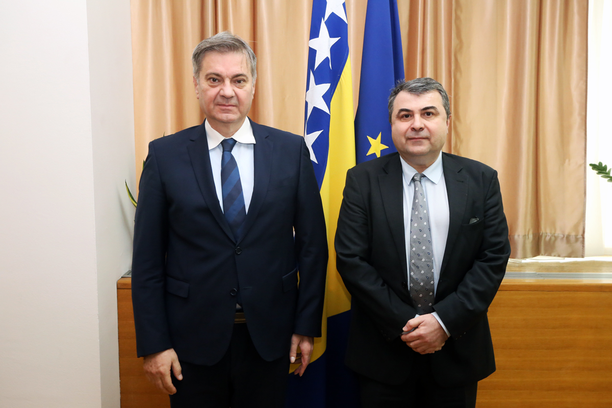 Predsjedavajući Predstavničkog doma PSBIH dr. Denis Zvizdić sastao se sa specijalnim predstavnikom za Zapadni Balkan Ministarstva vanjskih poslova Rumunije 
